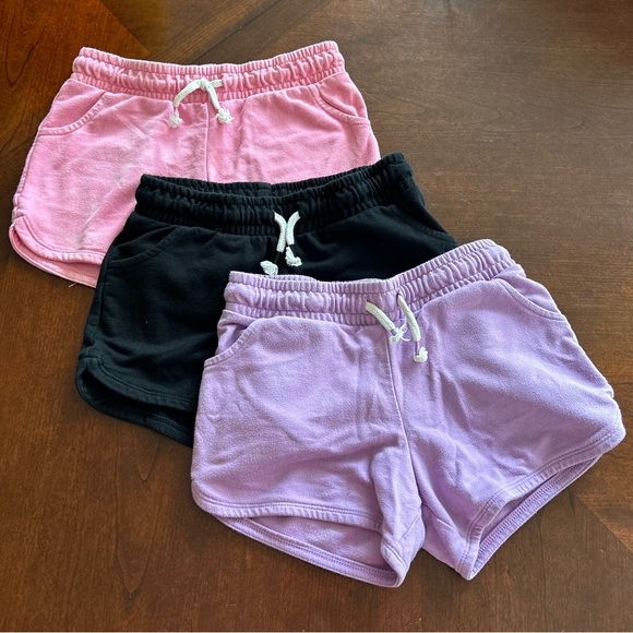 Cat & Jack | Pink, Black, and Purple Casual Shorts Set - Picture 2 of 7